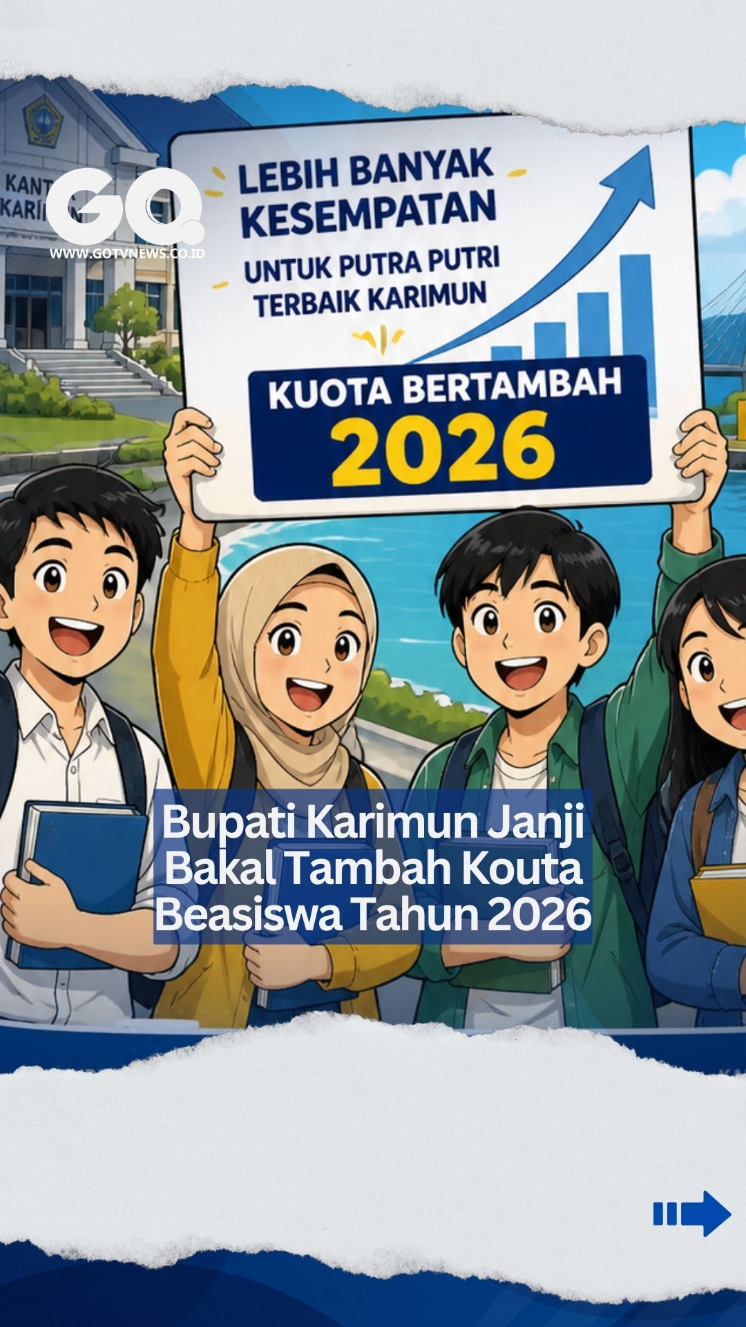 Karimun Tambah Kuota Beasiswa 2026 untuk 283 Mahasiswa
