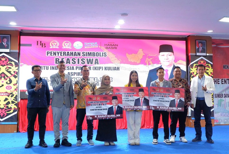 Hasan Basri Salurkan Beasiswa KIP Kuliah ke Ratusan Mahasiswa Kaltara