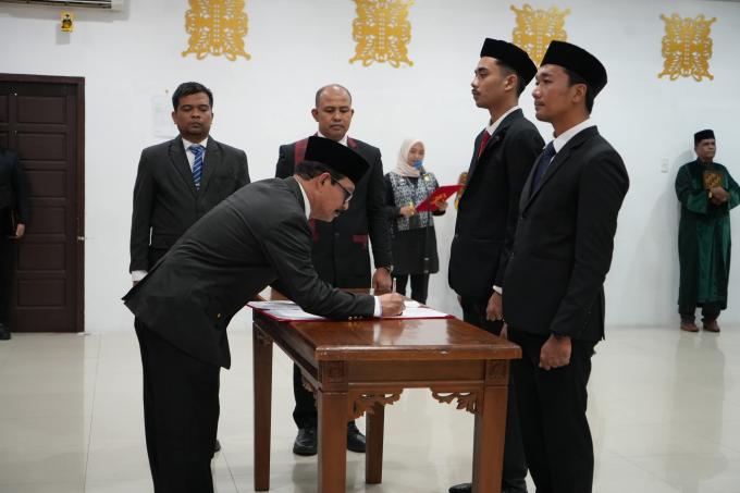 Banda Aceh Lantik 3 Notaris Pengganti, Kemenkum Tekankan Tanggung Jawab Sama