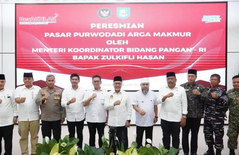 Menko Pangan Resmikan Pasar Purwodadi di Bengkulu Utara