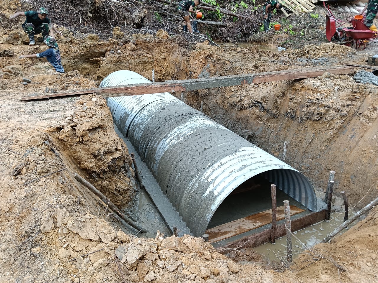 Aceh Tamiang Percepat Pembangunan Jembatan dan Gorong-gorong dengan TMMD