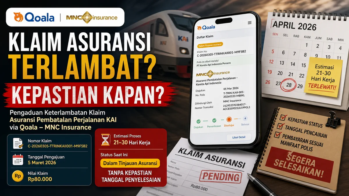 Qoala-MNC Insurance Tunda Klaim Rp80 Ribu Lebih 30 Hari Kerja