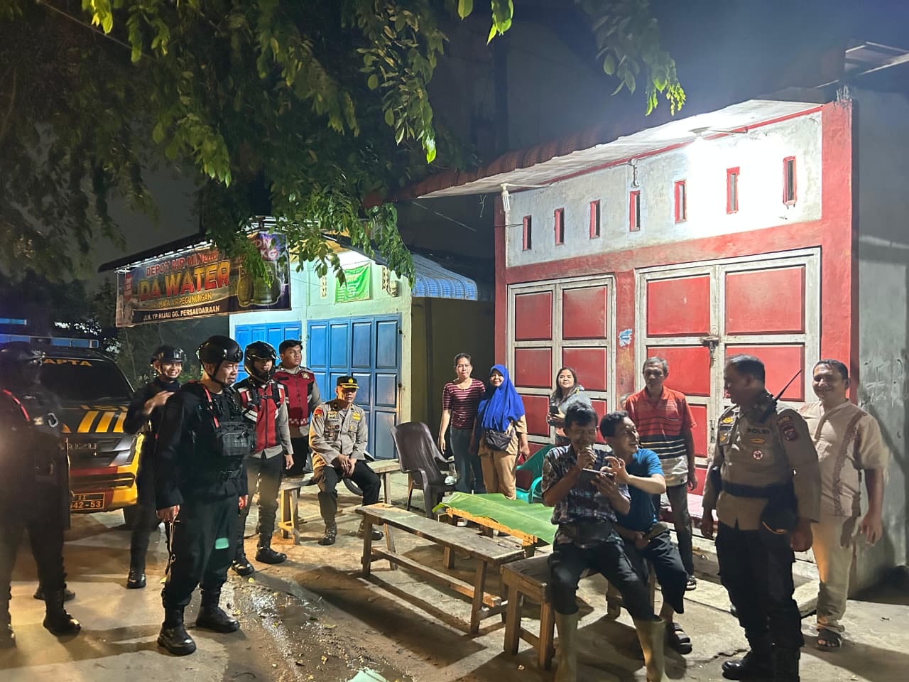 Brimob Polda Sumut Patroli Belawan, Jaga Kamtibmas Tetap Aman