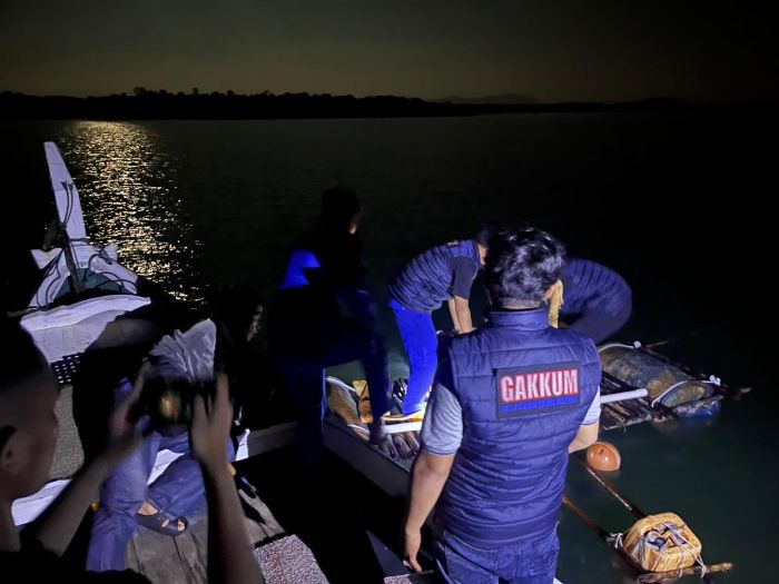 Polres Belitung Tertibkan Tambang Timah Ilegal di Membalong, Sita 7 Ponton