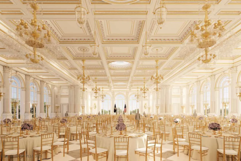 Gedung Putih Bangun Ballroom 90.000 Meter Persegi Berfasilitas Bunker Anti Kiamat