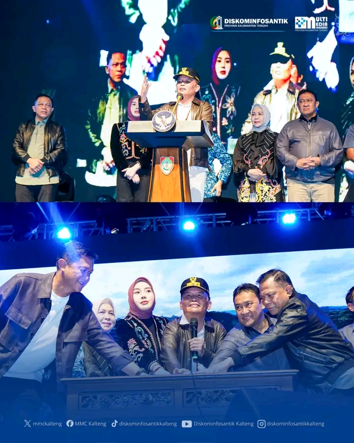Agustiar Sabran Luncurkan Hari Jadi ke-69 Kalteng di Bundaran Besar