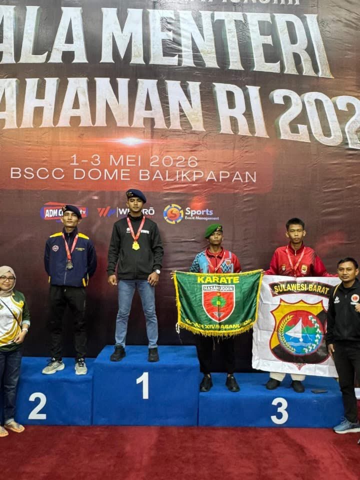 Satbrimob Polda Kaltim Raih Medali di Kejuaraan Karate Nasional 2026