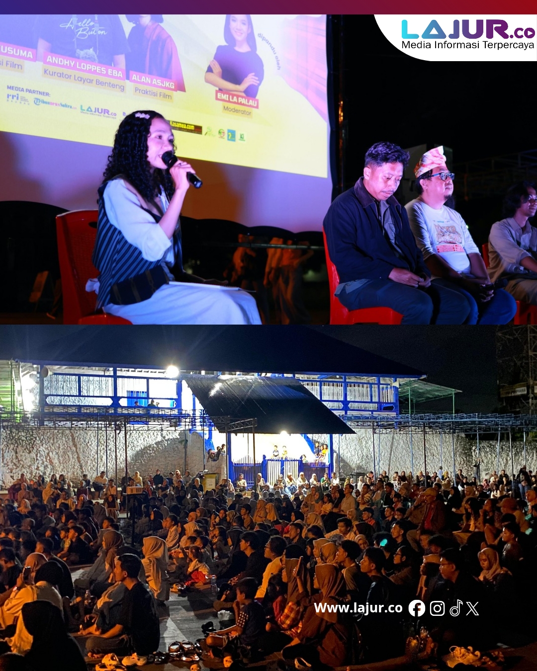 Layar Benteng Putar 18 Film Sineas Sultra di Kepulauan Buton