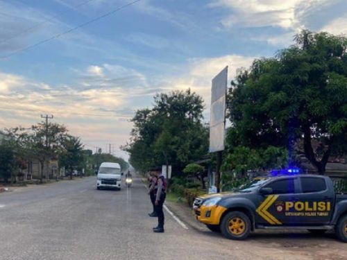 Polres Tubaba Tingkatkan Patroli di Titik Rawan Selama Libur Akhir Pekan