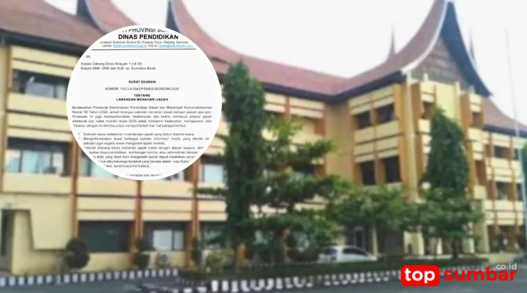Disdik Sumbar Larang Sekolah Tahan Ijazah, Edaran Disebar ke Nagari