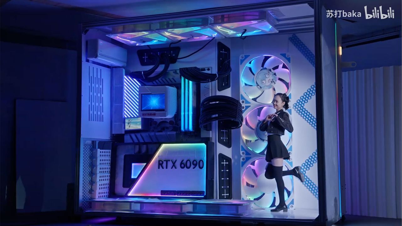 TechTuber Soda Baka Rakit PC Raksasa Seukuran Kamar Berfitur AC 12kW