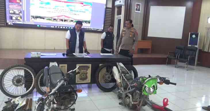 Polres Muaro Jambi Ringkus Komplotan Pencuri Motor Antarprovinsi di Lampung
