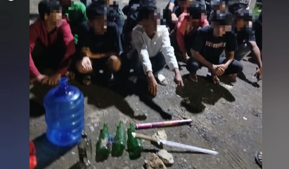 Polres Maros Ringkus 28 Geng Motor Pengancam Polisi Pakai Busur Panah