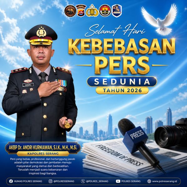 Kapolres Serang Tegaskan Kebebasan Pers Pilar Utama Demokrasi Banten