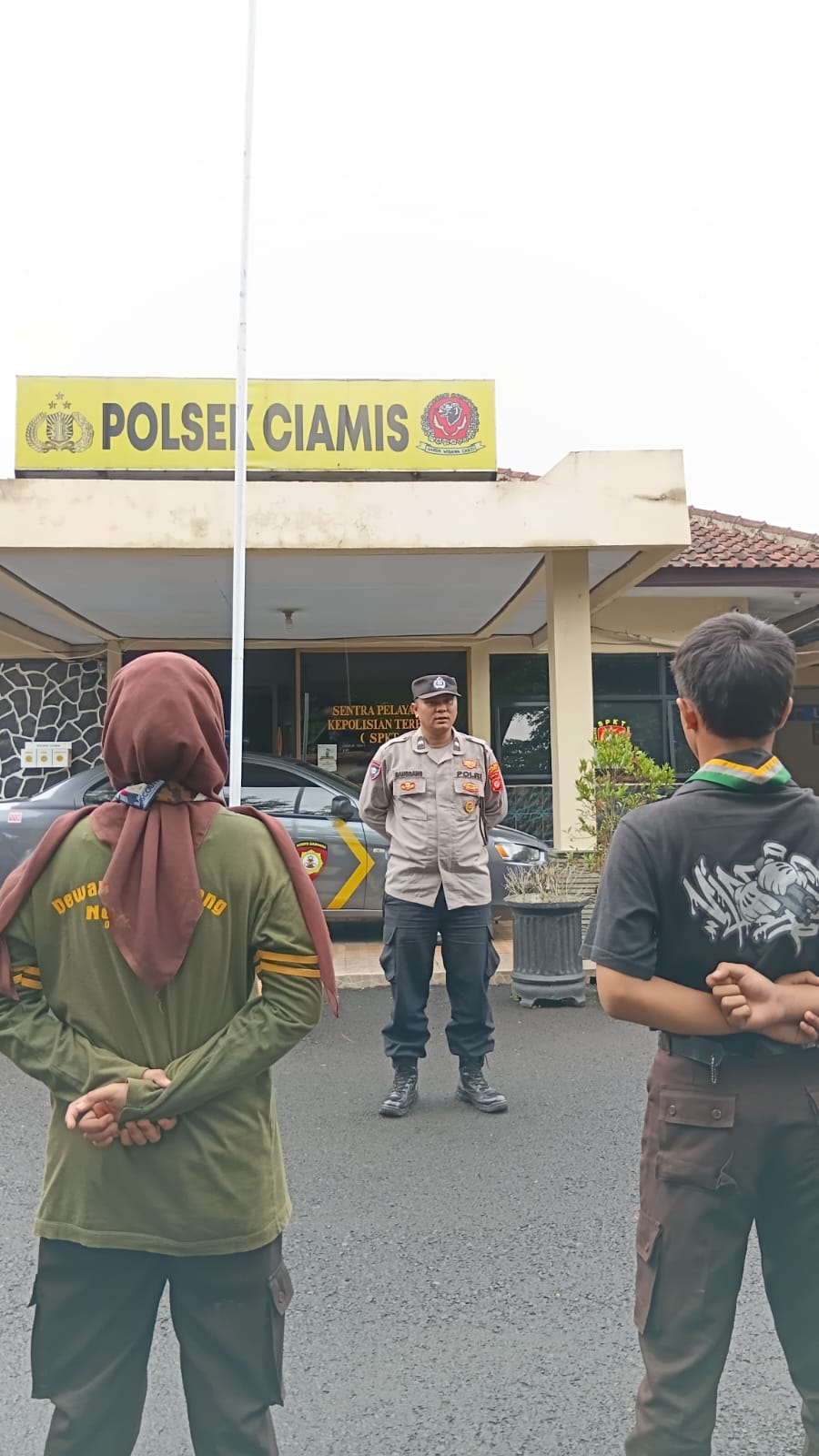 Polsek Ciamis Latih Saka Bhayangkara PBB Guna Cegah Kekerasan Anak
