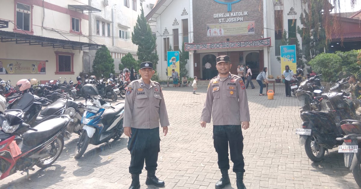 Polres Tebing Tinggi Jaga Ketat Ibadah Minggu di Delapan Gereja