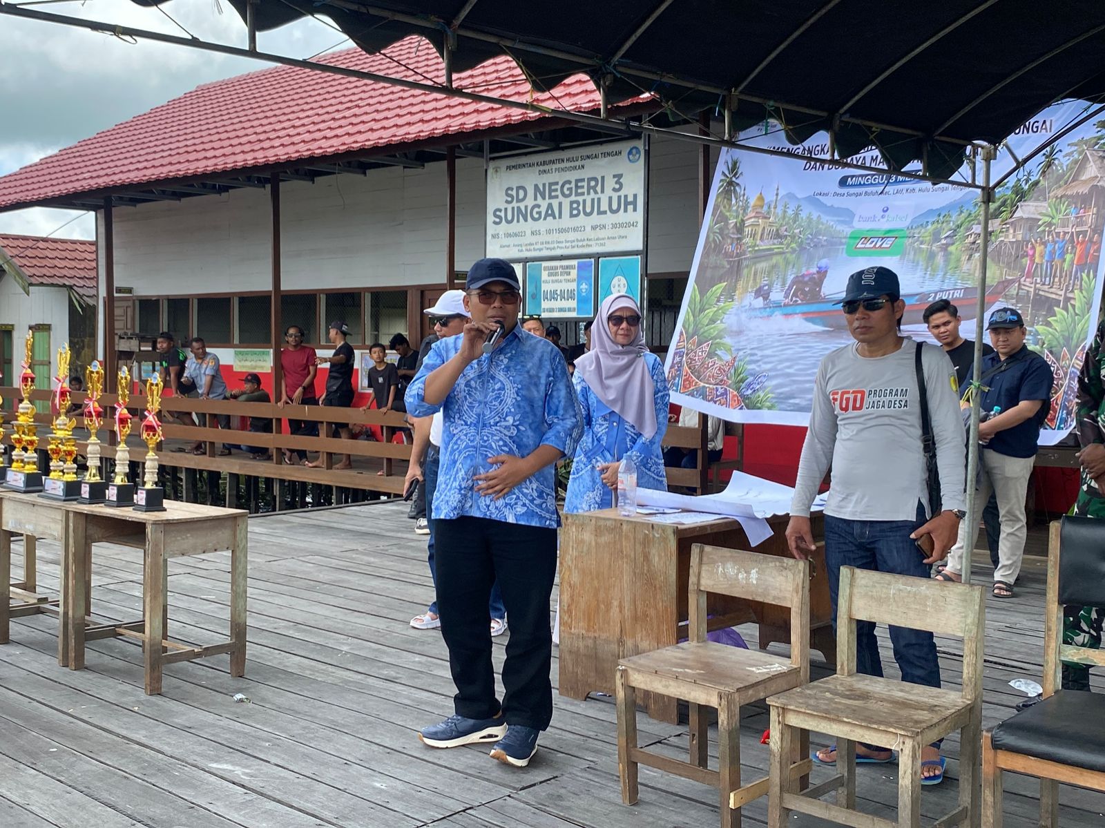 Pemkab HST Dukung Lomba Balap Ces Perahu Ulin di Sungai Buluh