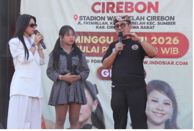 Bupati Cirebon Buka Audisi Dangdut Academy 8 di Stadion Watubelah