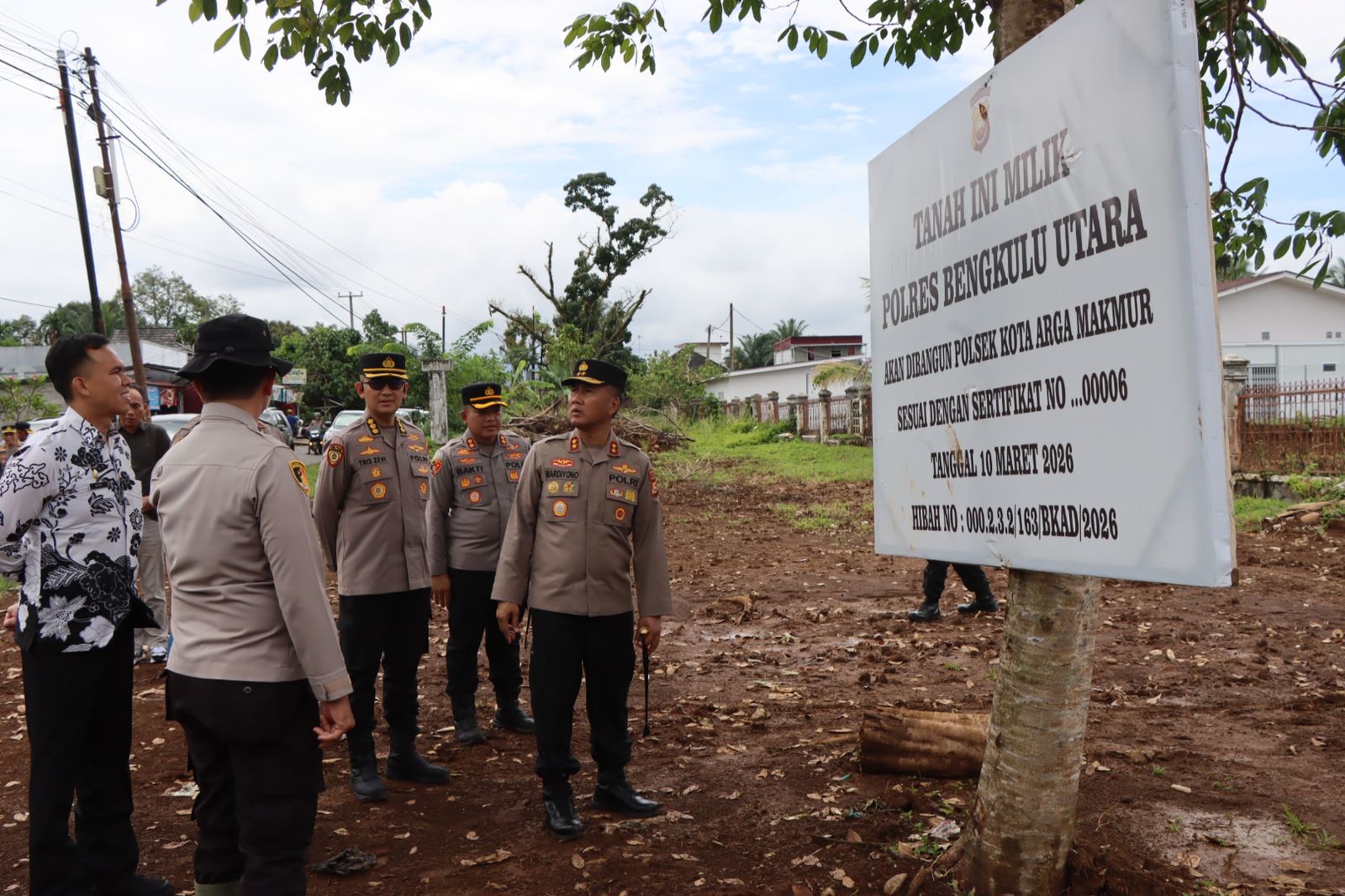 Kapolda Bengkulu Cek Lahan Polsek dan Gedung Satpas Arga Makmur