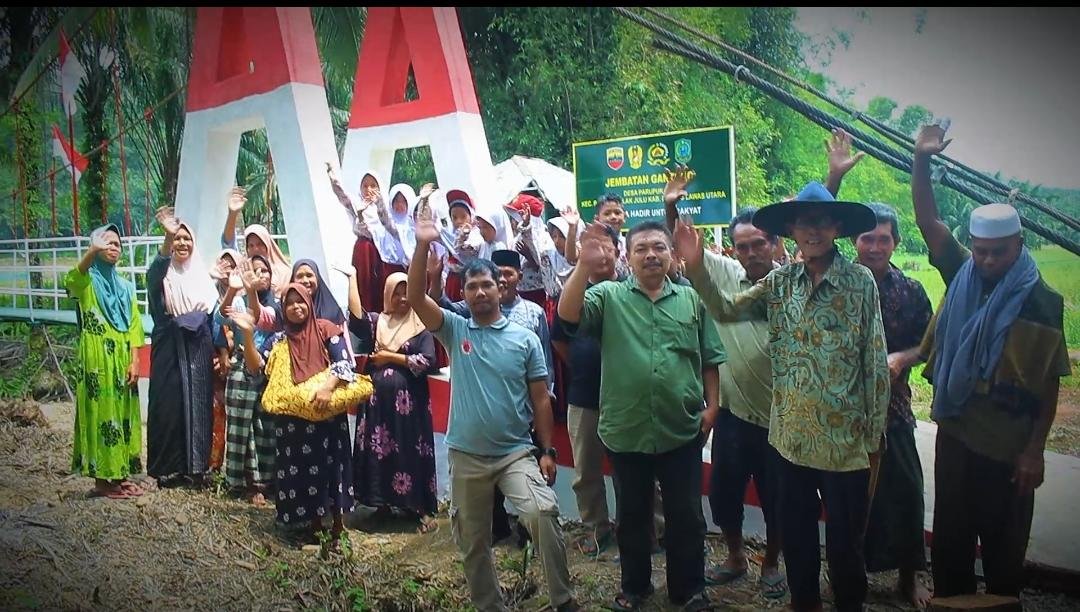 Kodim 0212/TS Tuntaskan Jembatan Perintis Garuda 33 Meter di Paluta