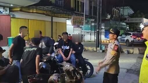 Polres Sintang Tertibkan Balap Liar, 15 Orang dan 11 Motor Diamankan