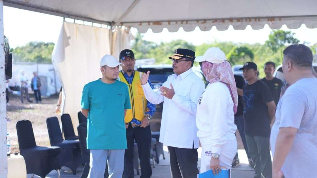 Banjarbaru: Supian HK Tinjau Pembangunan Gedung Baru KPU Kalsel
