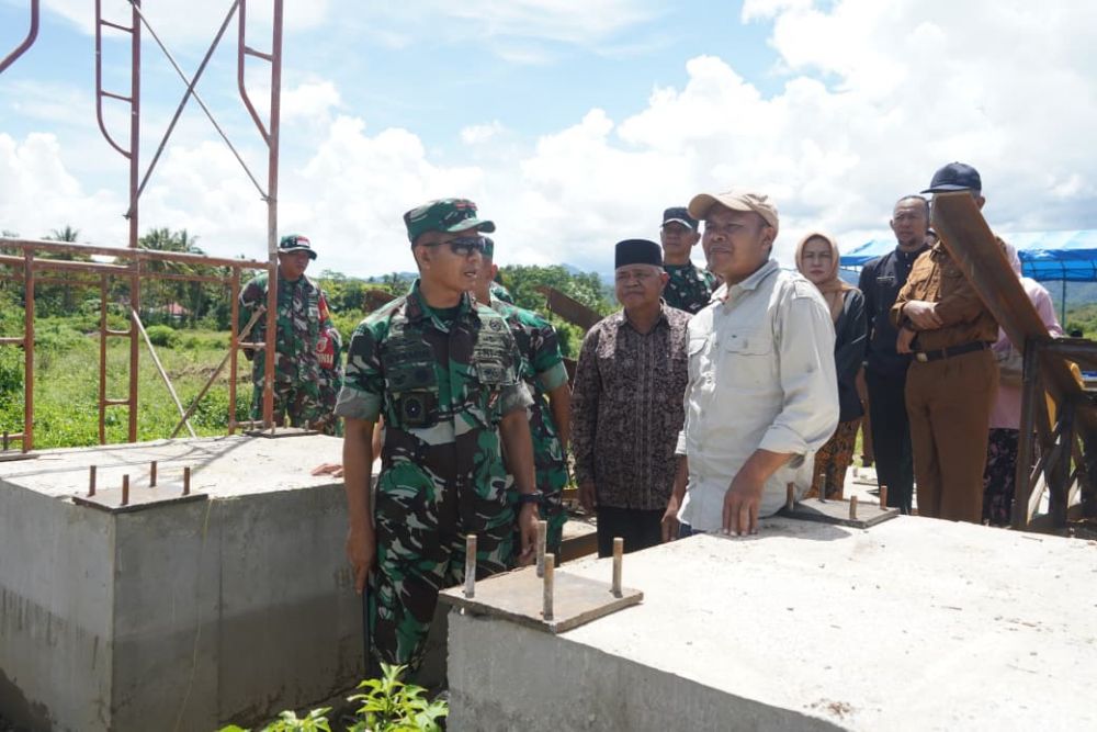 Danrem 042/Gapu Tinjau Pembangunan Jembatan Strategis di Kerinci-Sungai Penuh