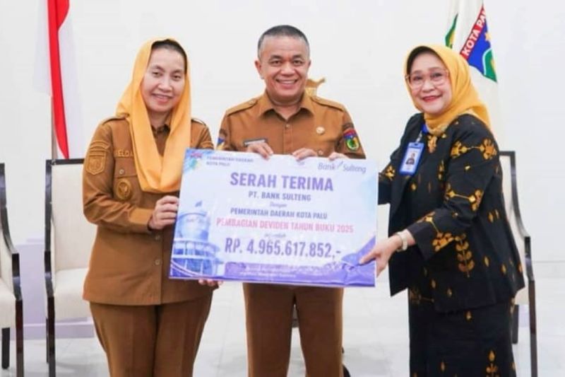 Palu Terima Dividen Rp4,9 Miliar dari Kinerja Bank Sulteng
