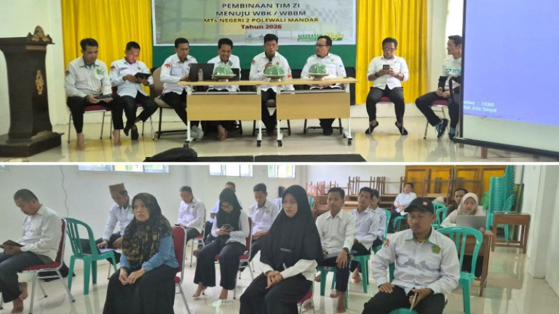 MTsN 2 Polewali Mandar Perkuat Zona Integritas Raih Predikat WBK