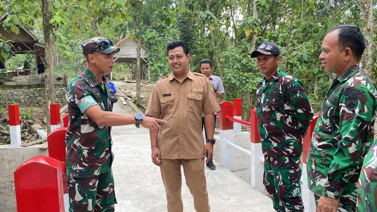 Dandim Blora Pastikan Progres Jembatan Garuda Capai 90 Persen