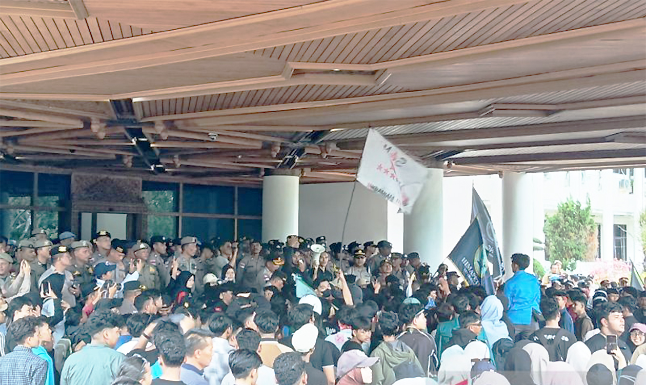 Polresta Banda Aceh Tangkap 6 Mahasiswa Demo Tolak Pergub JKA