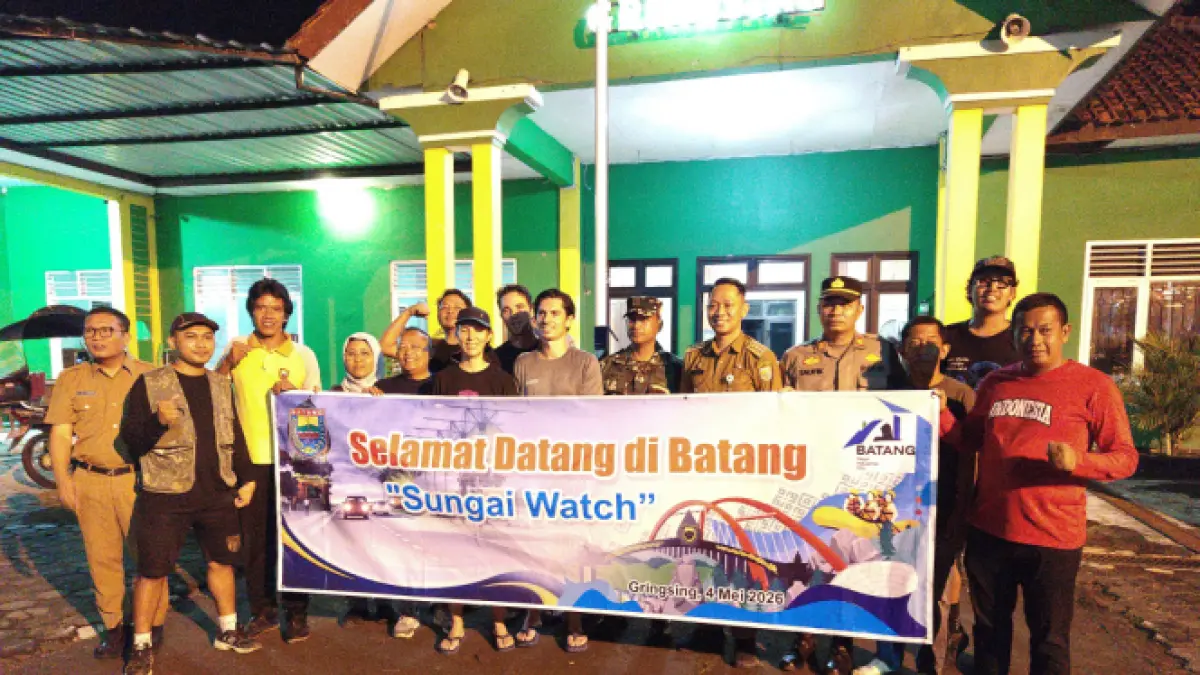 Tim Run for Rivers Tiba di Batang, Gary Bencheghib Pantau Sampah Sungai
