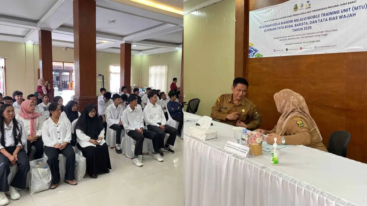 Disnakertrans Sukabumi Latih 60 Warga Jadi Wirausaha Lewat Program MTU
