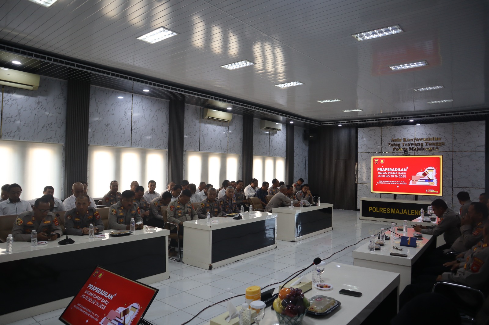 Polres Majalengka Sosialisasikan Paradigma Baru UU Pidana kepada Seluruh Personel