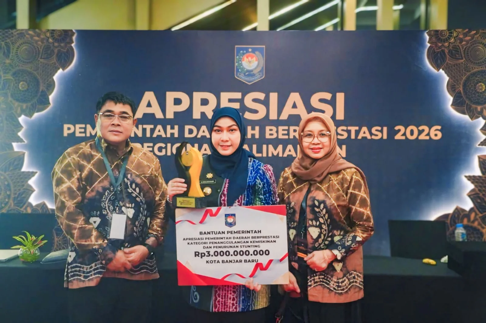 Banjarbaru Terbaik I Tangani Kemiskinan dan Stunting Regional Kalimantan