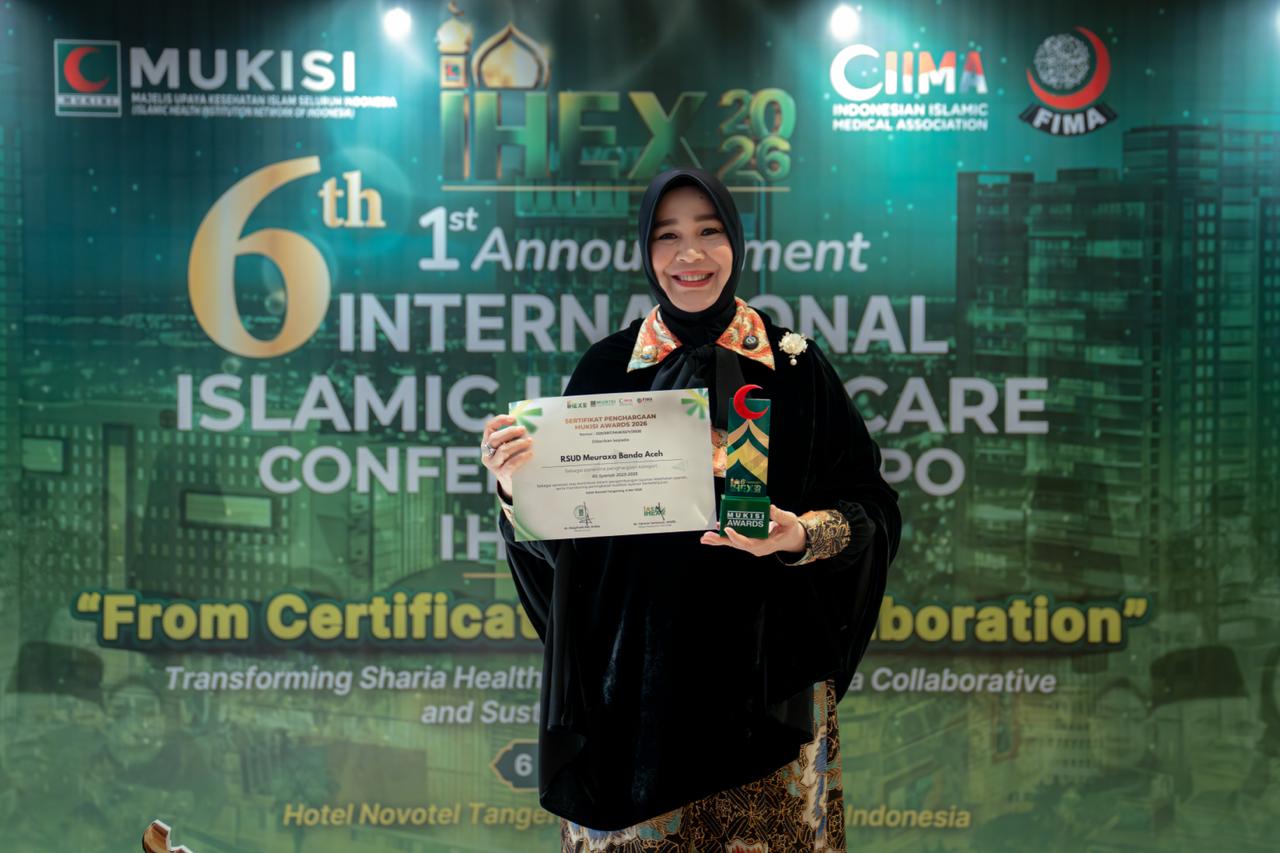 RSUD Meuraxa Banda Aceh Raih Penghargaan Nasional Layanan Syariah