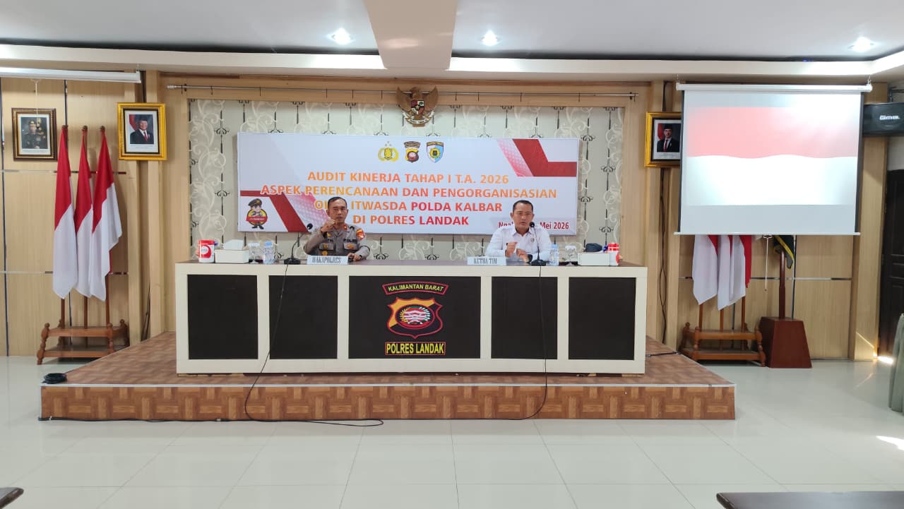 Audit Itwasda Polda Kalbar di Polres Landak Sasar Perencanaan Anggaran 2026