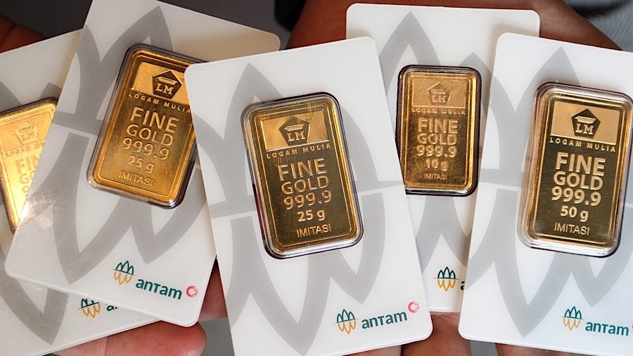 Harga Emas di Jambi Turun, Antam Pegadaian Kini Rp2,87 Juta