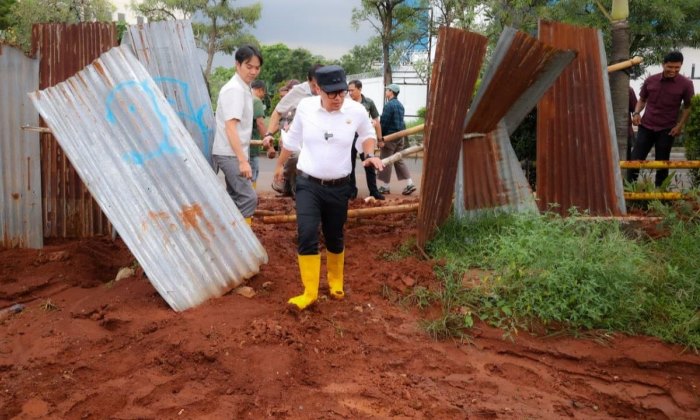 Proyek Ciater Longsor, Wawalkot Tangsel Tegur Kontraktor Soal Izin PBG