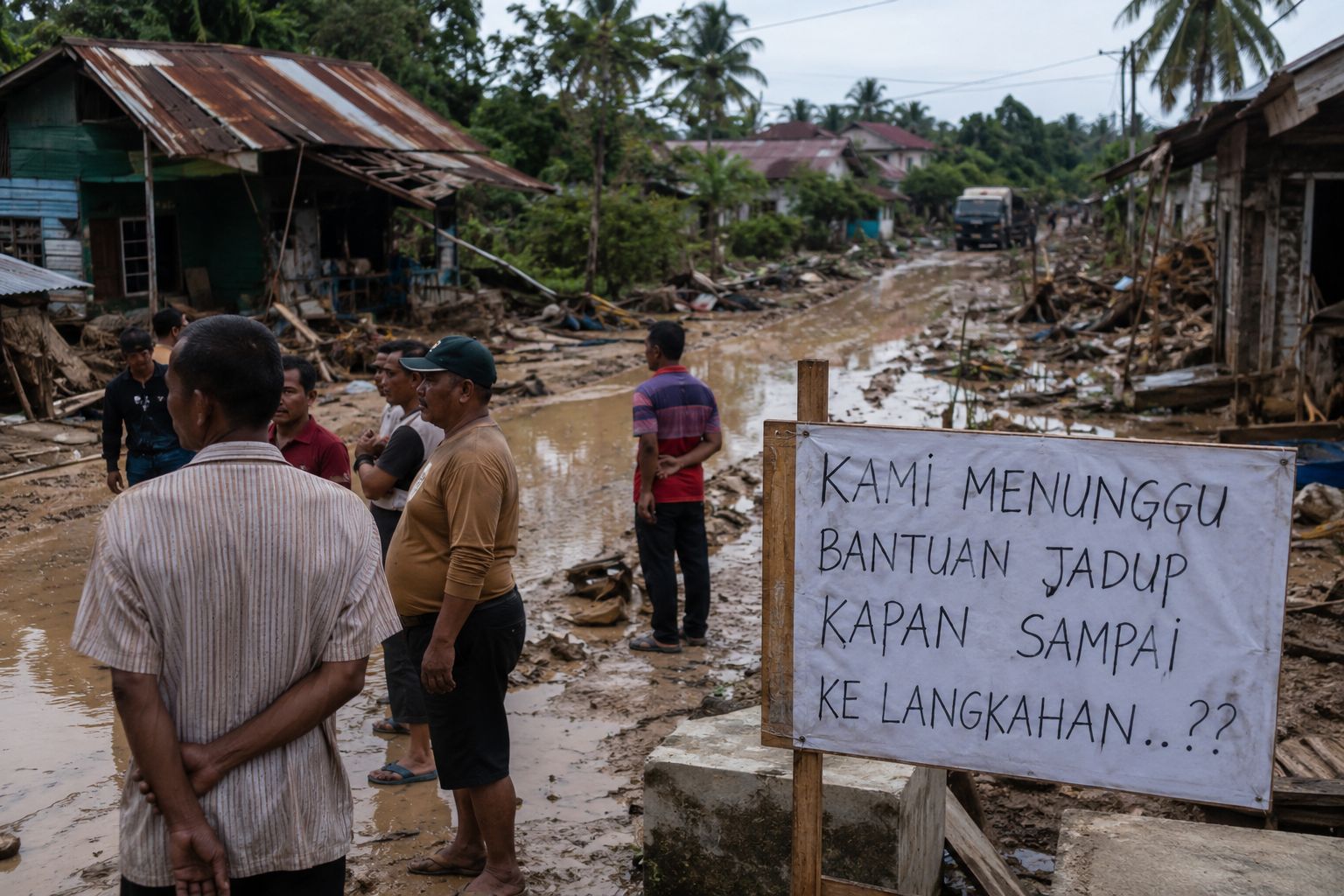 Warga Langkahan Aceh Utara Protes Distribusi Dana Jadup Belum Merata
