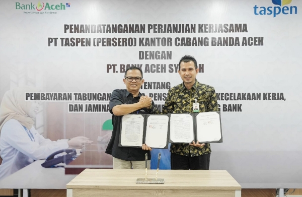 Bank Aceh Layani 45 Ribu Pensiunan Melalui Sinergi Bersama PT Taspen
