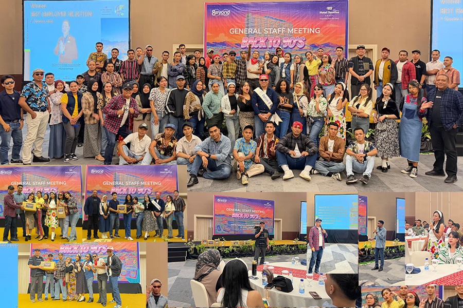 Hotel Santika Premiere Ambon Perkuat Sinergi Tim Lewat Tema Era 90-an