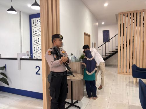 Polres Tulang Bawang Barat Perketat Pengamanan Bank Lampung Mulya Asri