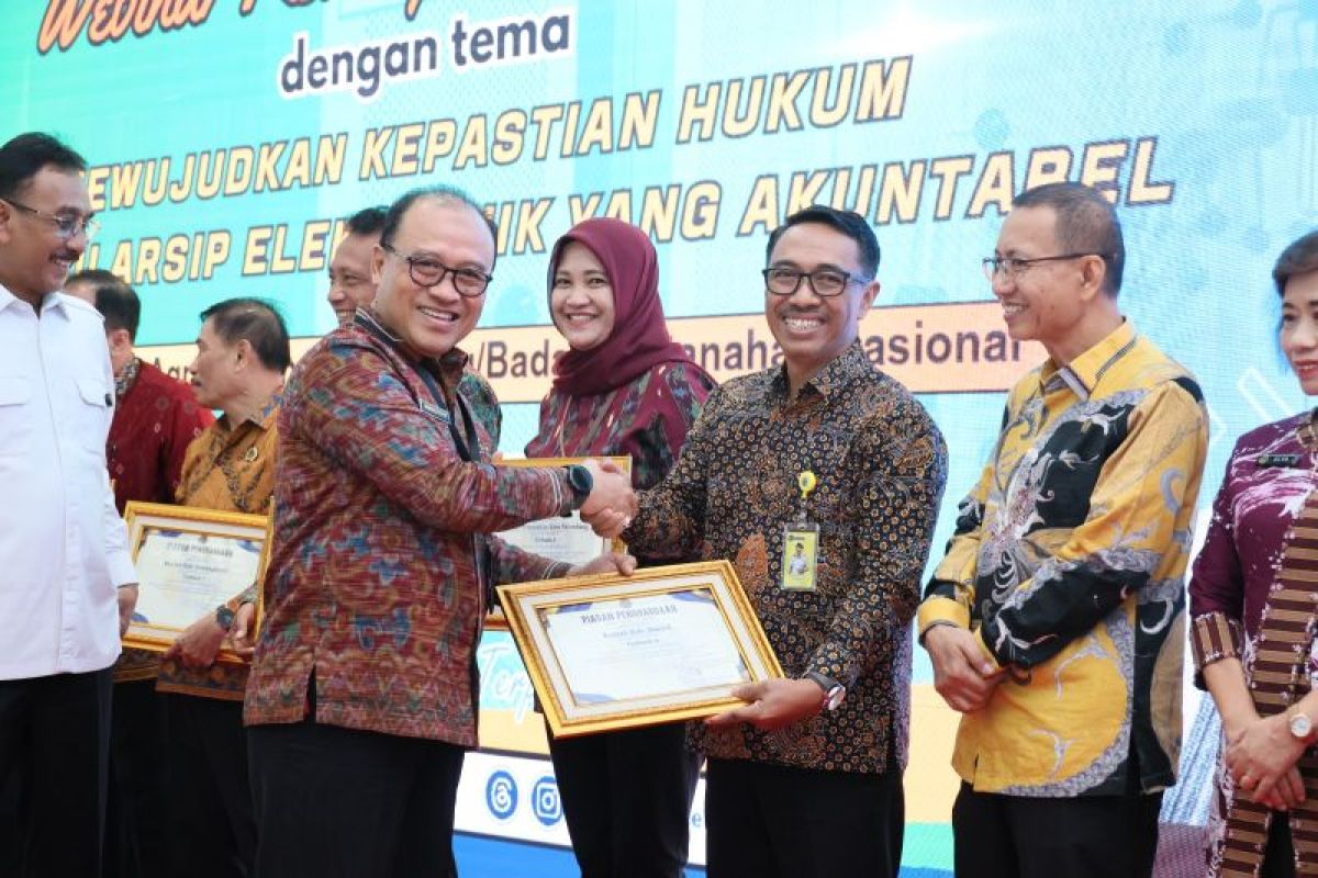 Kantor Pertanahan Bantul Raih Penghargaan Unit Kearsipan Terbaik Daerah
