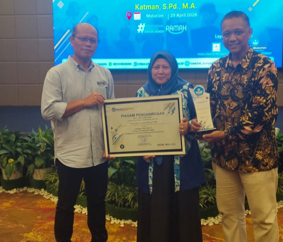 BPMP NTB Ganjar IGI Penghargaan Pendukung Program Prioritas Pendidikan
