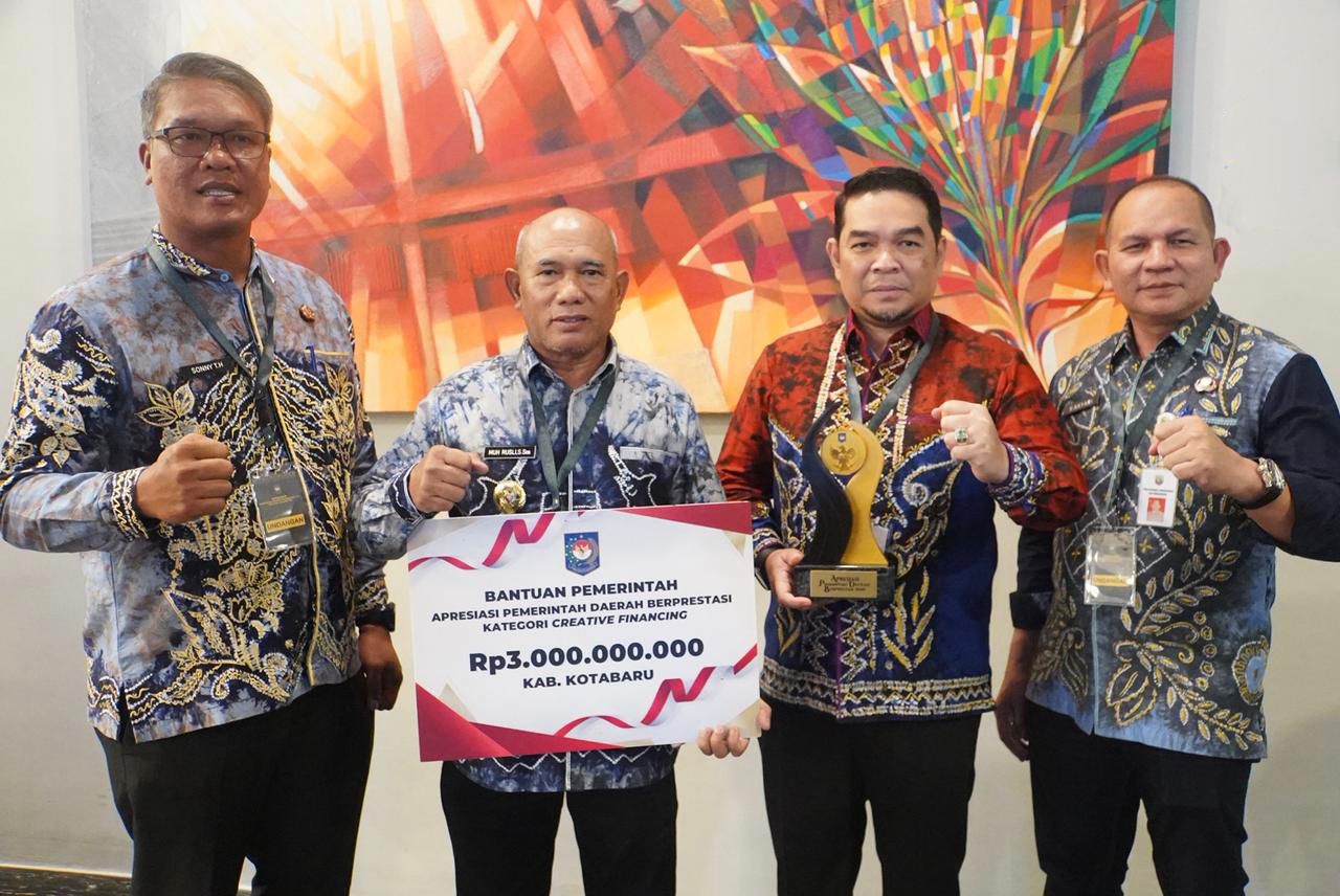 Kotabaru Sabet Juara 1 Creative Financing Kalimantan, Terima Insentif Rp 3 Miliar