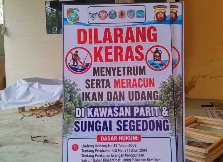 Enam Desa di Segedong Mempawah Komitmen Jaga Sungai dari Praktik Meracun