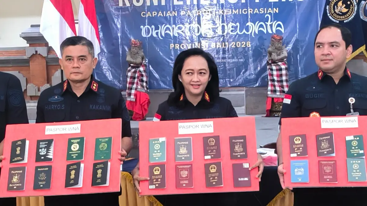 Operasi Dharma Dewata Bali Amankan 62 WNA Bermasalah Selama 20 Hari