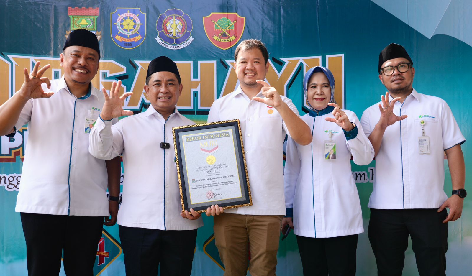 Pemkab Tangerang Lindungi 500 Ribu Pekerja Rentan Hingga Sabet Rekor MURI