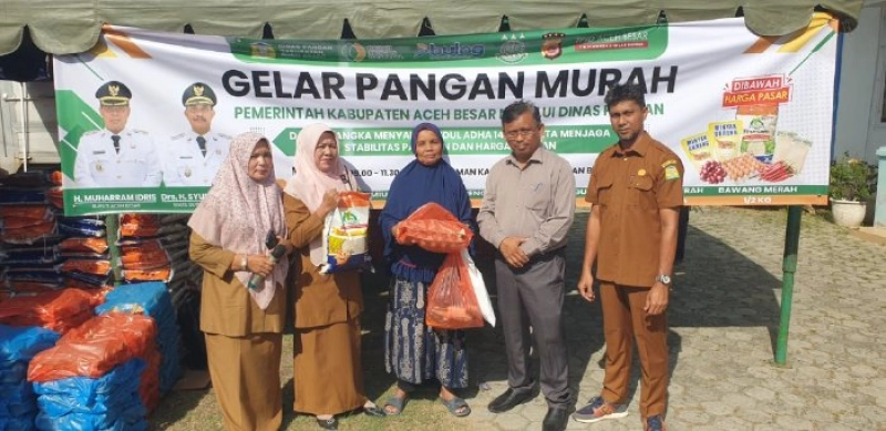 Pemkab Aceh Besar Subsidi Paket Sembako Rp210 Ribu di Enam Kecamatan